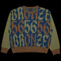 Bronze 56k Old E Sweater  Navy / Green / Brown