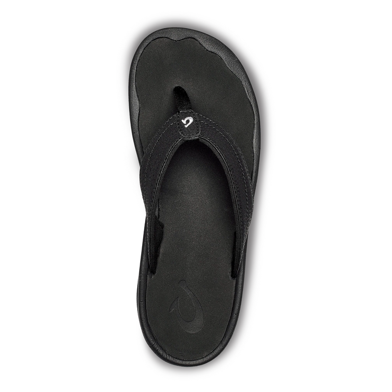 OluKai 'Ohana Sandal (Women) - Black/Black Sandal - Thong - The Heel Shoe Fitters