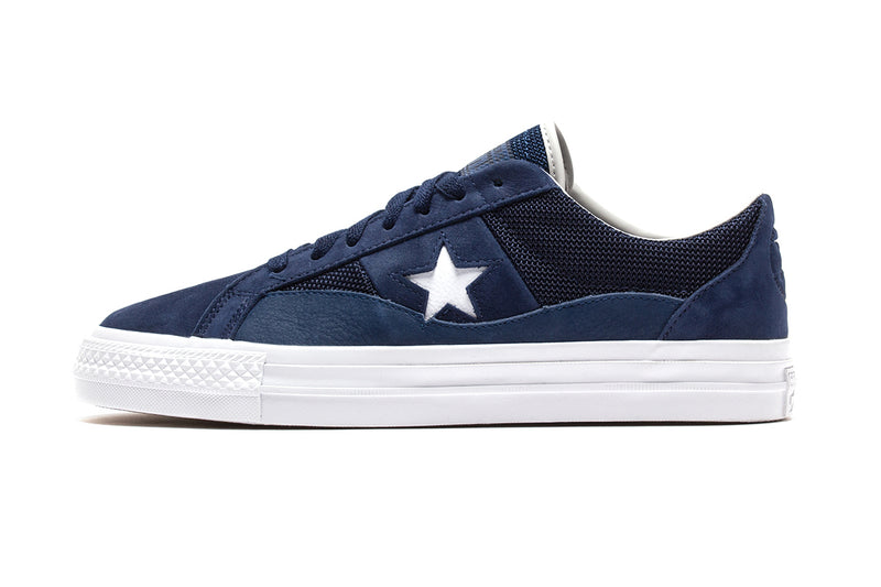 Converse One Star Pro Ox x Alltimers Style # A05337C Color : Midnight Navy / Gold