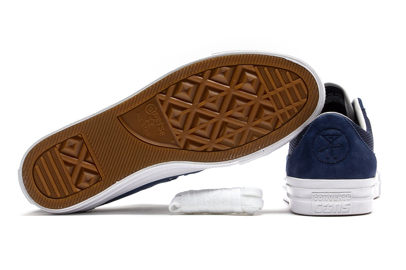 Converse One Star Pro Ox x Alltimers Style # A05337C Color : Midnight Navy / Gold