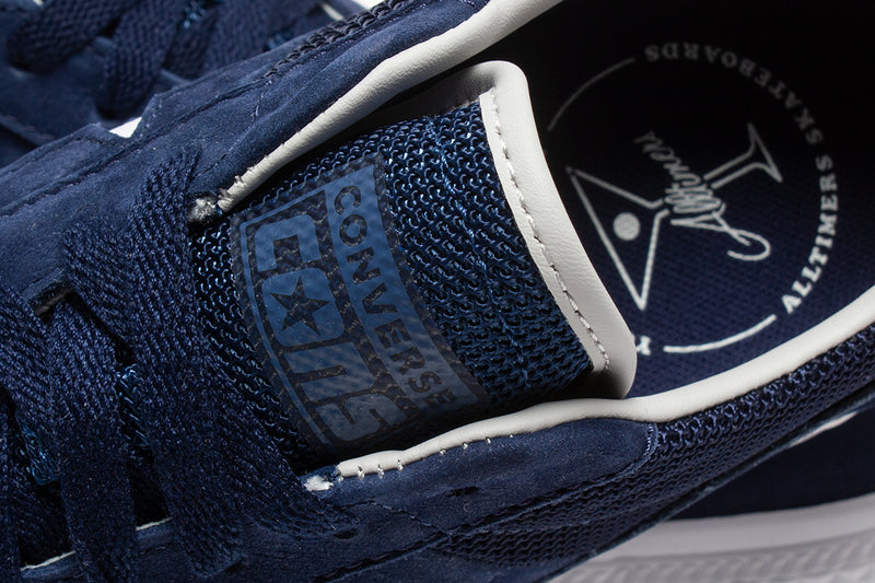 Converse One Star Pro Ox x Alltimers Style # A05337C Color : Midnight Navy / Gold