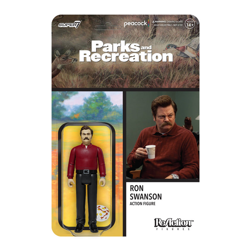 Super7 Parks and Recreation ReAction Figure - Ron Swanson