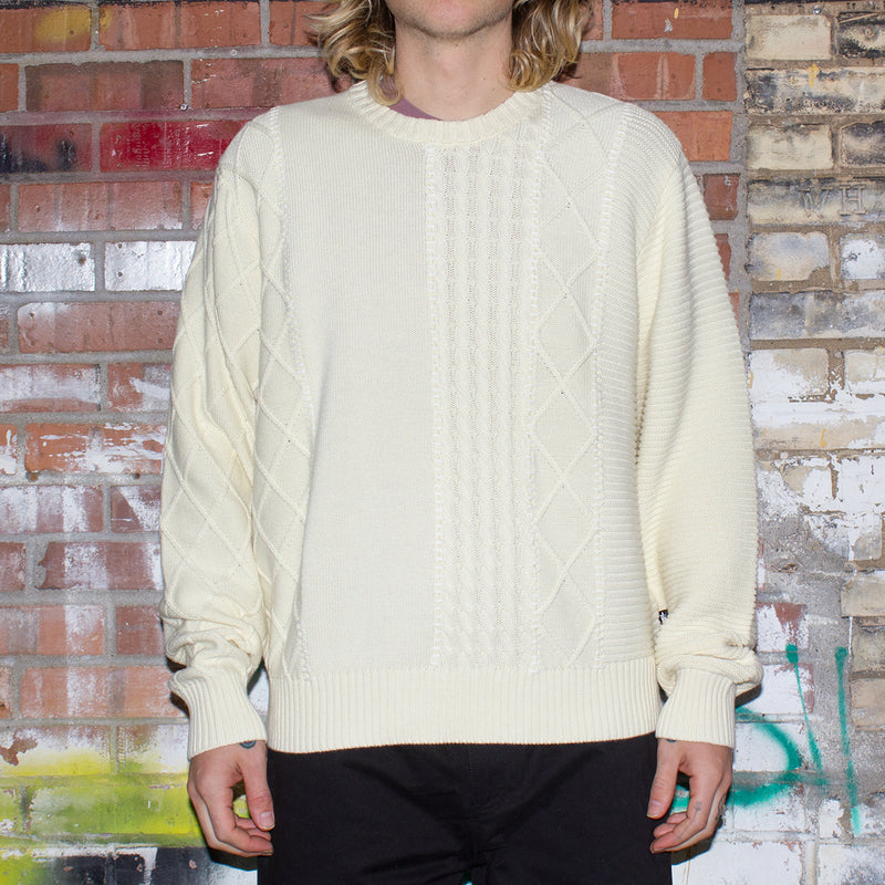Stussy Patchwork Sweater : Natural