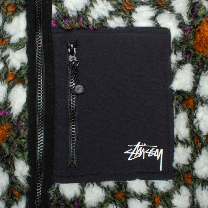 Stussy Pattern Sherpa Jacket