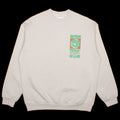 Butter Goods Peace On Earth Crewneck Sweatshirt Cement