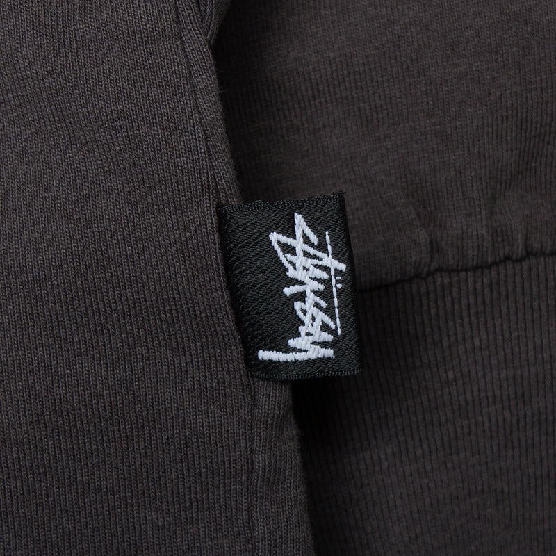 Stussy Pigment Dyed L/S Crew : Black