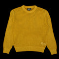 Stussy Pigment Dyed Loose Gauge Sweater : Gold