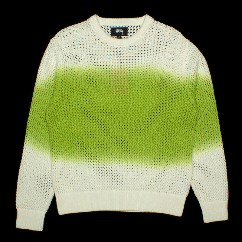 Stussy | Pigment Dyed Loose Gauge Sweater Style # 117105 Color : Bright Green