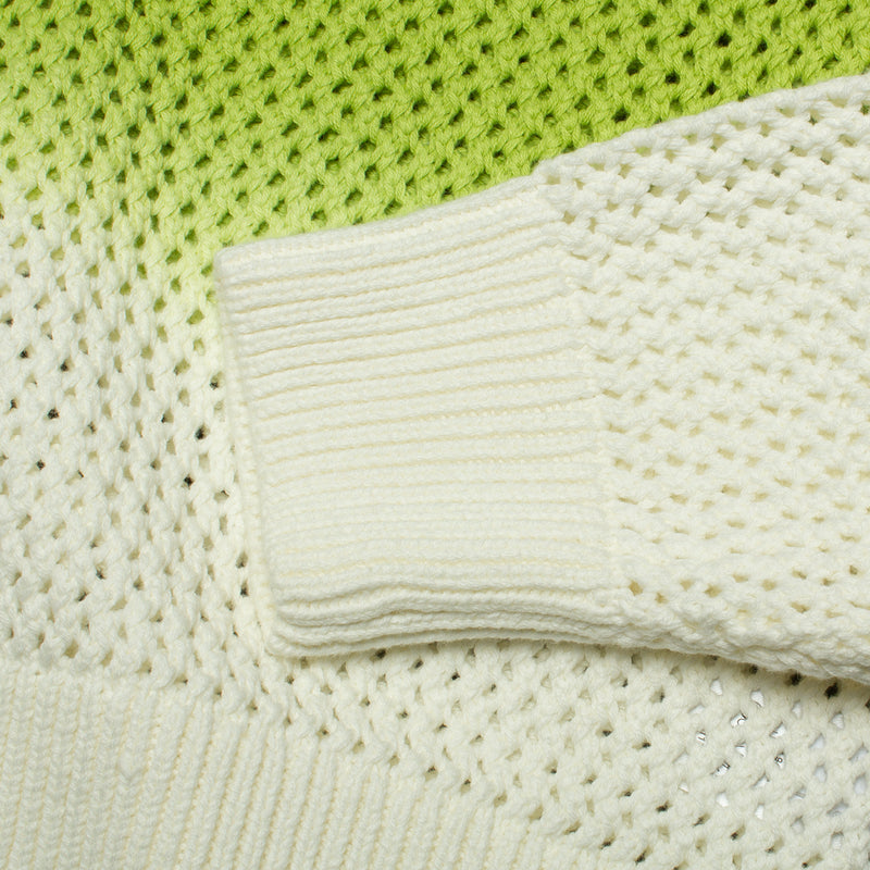 Stussy | Pigment Dyed Loose Gauge Sweater Style # 117105 Color : Bright Green