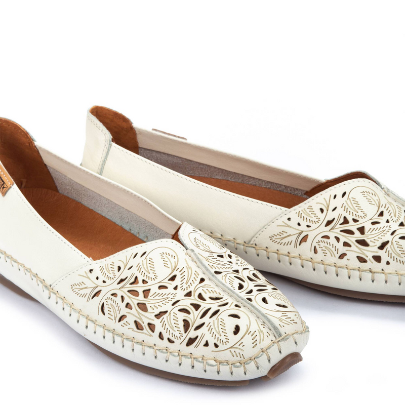Pikolinos Jerez 578-4976 Slip On (Women) - Nata Leather Dress-Casual - Flat - The Heel Shoe Fitters