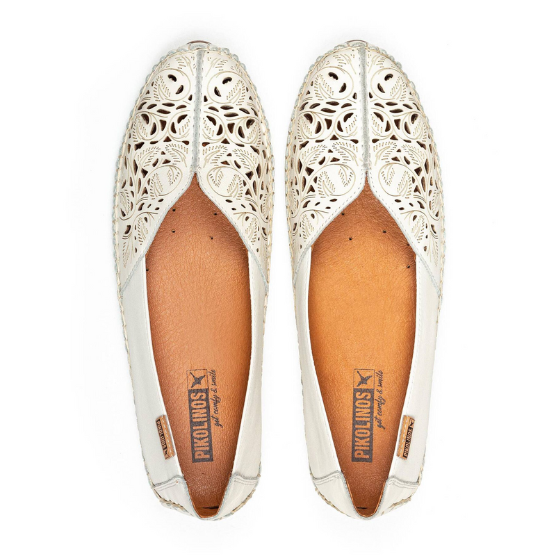 Pikolinos Jerez 578-4976 Slip On (Women) - Nata Leather Dress-Casual - Flat - The Heel Shoe Fitters