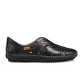 Pikolinos Jerez 578-7399 Slip On (Women) - Black Leather Dress-Casual - Flat - The Heel Shoe Fitters