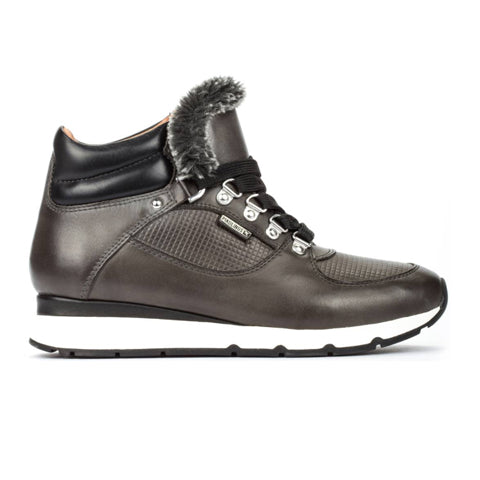 Pikolinos Mundaka W0J-6752C1 Mid Sneaker (Women) - Lead Leather Boots - Fashion - Ankle Boot - The Heel Shoe Fitters