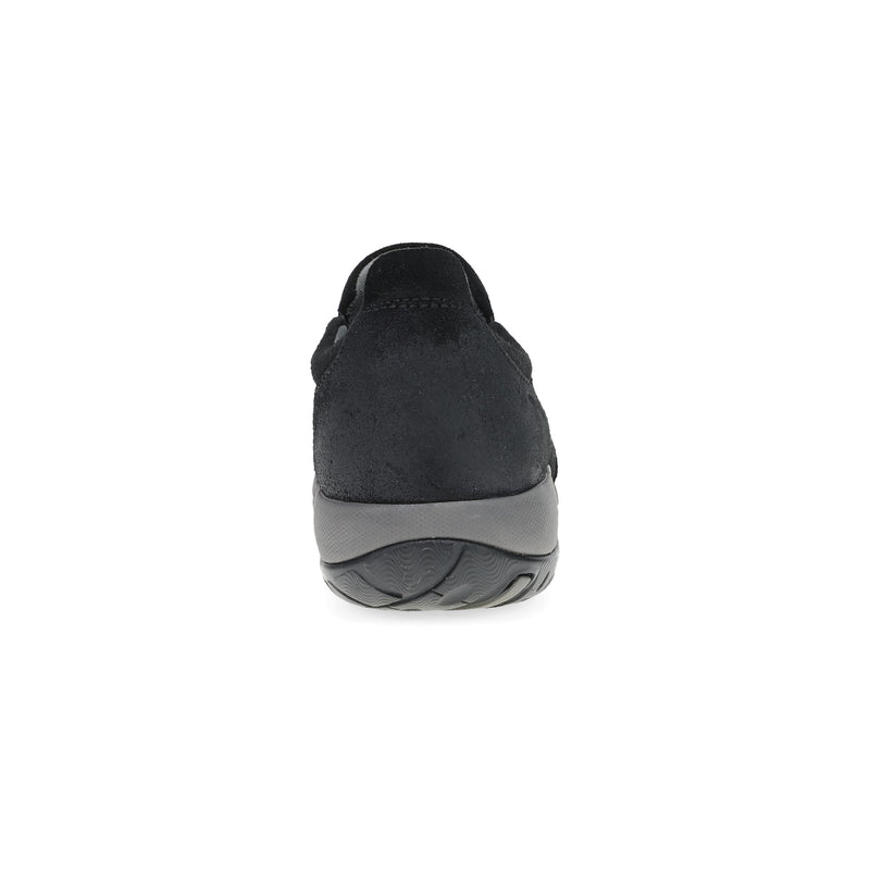 Heel image of Pippy Black Waterproof Burnished Suede