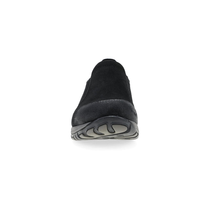 Toe image of Pippy Wide Black Waterproof Burnished Suede