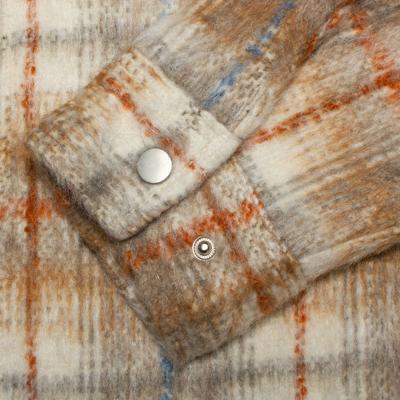 Butter Goods Plaid Flannel Zip Thru Shirt : Bark