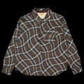 Dime | Plaid Fleece Shirt Espresso