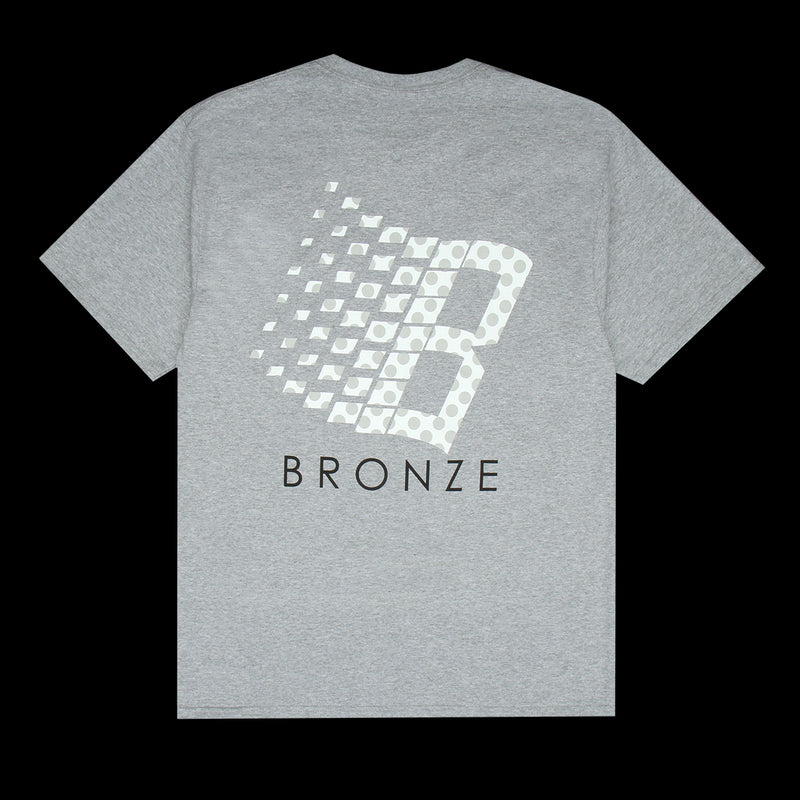 Bronze 56k Polka Dot Logo T-Shirt Grey
