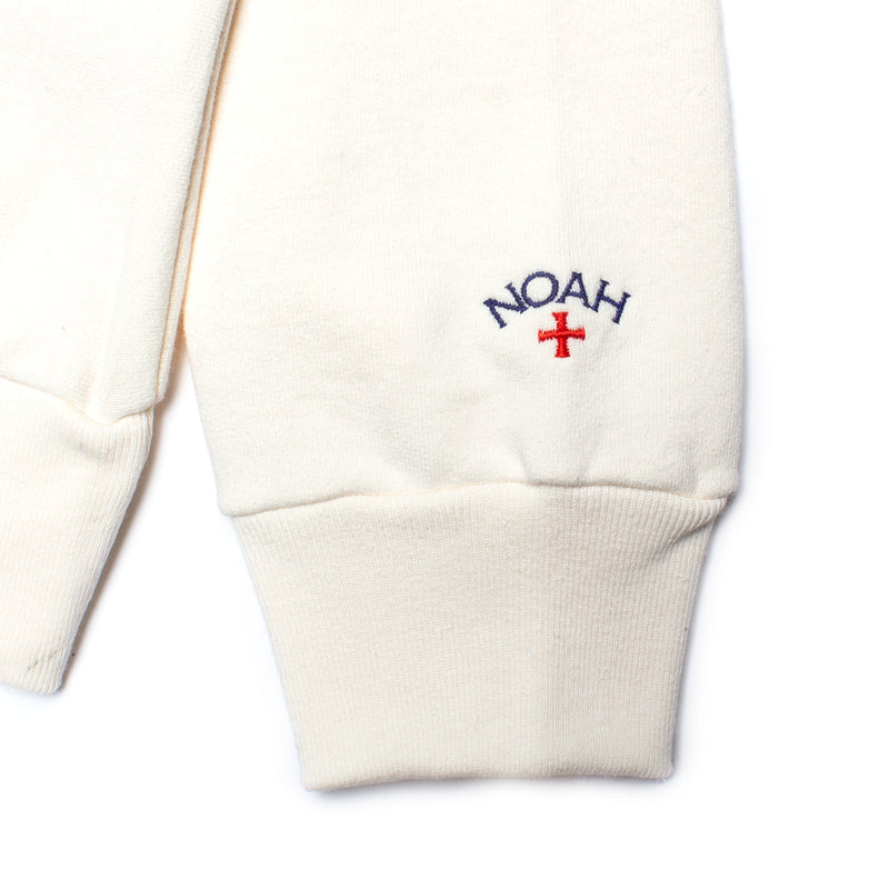 Noah Polo Collar Crewneck Color : Cream / Cornflower