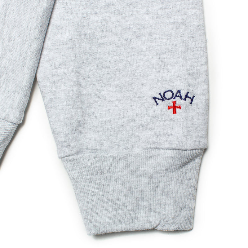 Noah Polo Collar Crewneck Color : Ash Heather / Deep Green