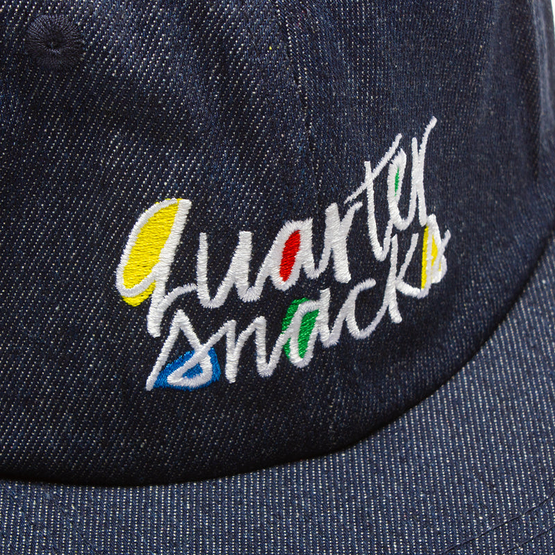 Quartersnacks Pop Art Cap Dark Denim  Edit alt text