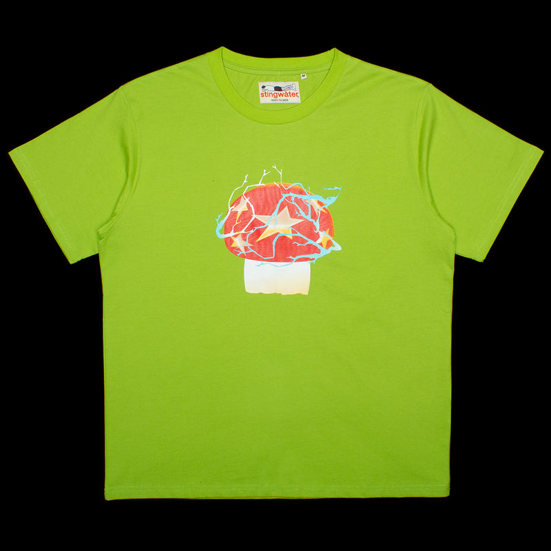 Stingwater Powering Up Aga T-Shirt Color : Alkaline Green