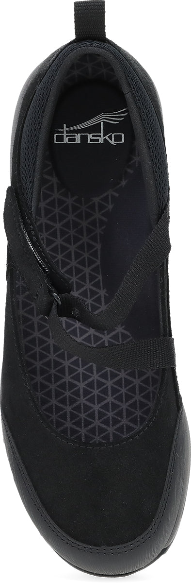 Primrose Black Burnished Suede