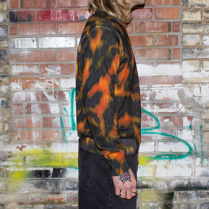 Stussy Printed Fur Sweater Style # 117171 Color : Tiger