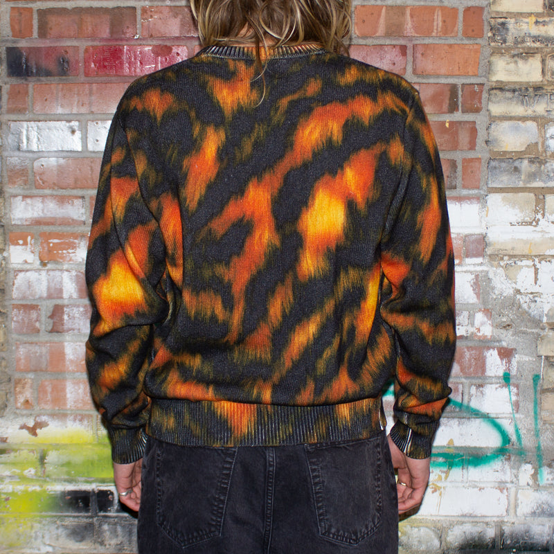 Stussy Printed Fur Sweater Style # 117171 Color : Tiger