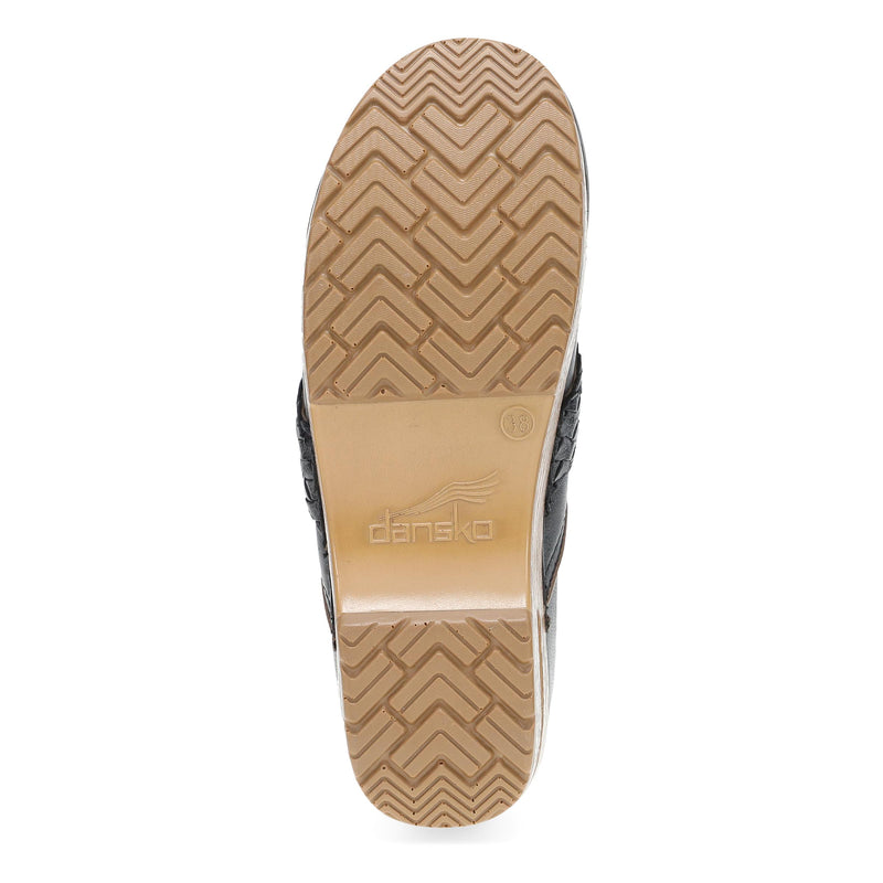 Bottom image of Pro Braided Clog Black Leather