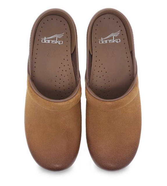 Professional Tan Burnished Suede