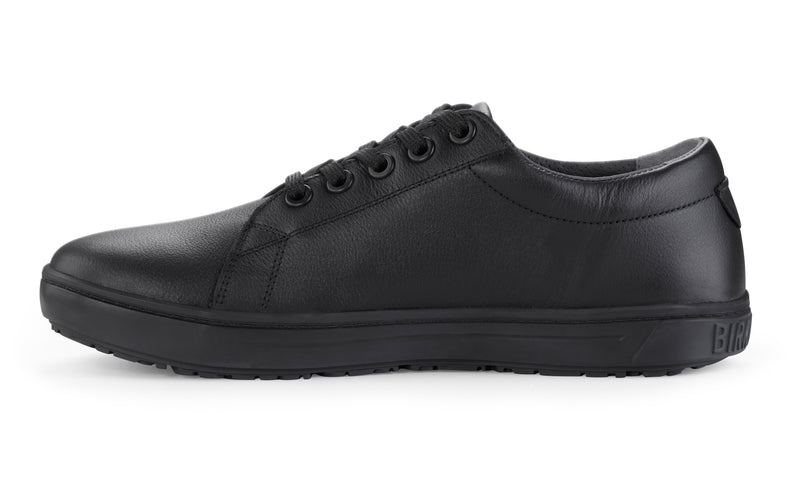 QO500 Women's Black Leather Slip Resistant