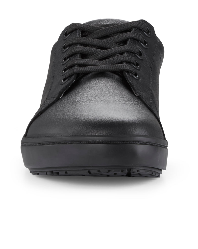 QO500 Women's Black Leather Slip Resistant