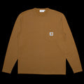 Carhartt WIP x Quartersnacks Slub Yarn L/S Pocket T-Shirt Hamilton Brown