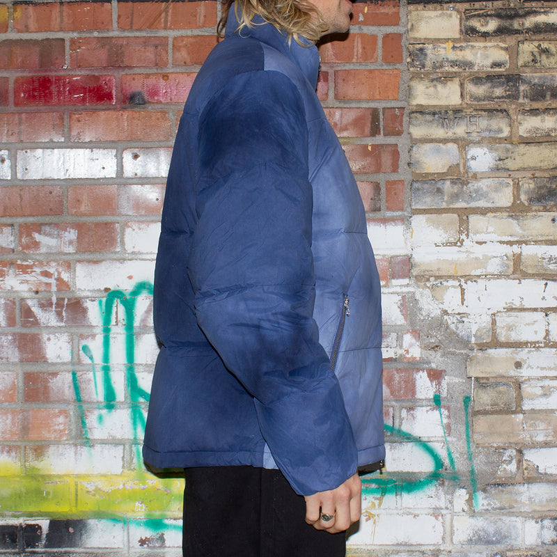 Stussy Recycled Nylon Down Puffer : Washed Navy