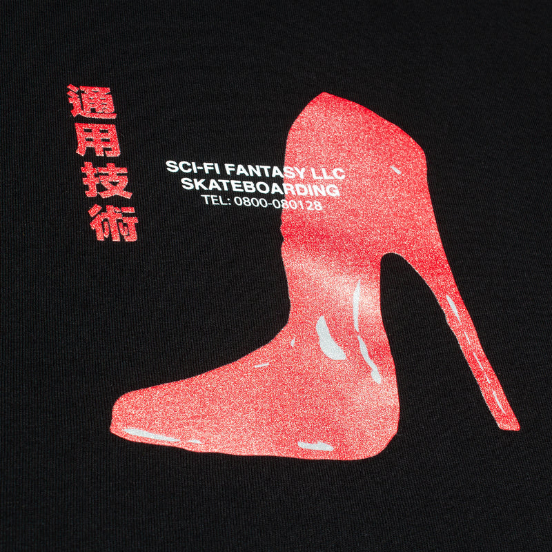 Sci-Fi Fantasy | Red Shoe T-Shirt Color : Black