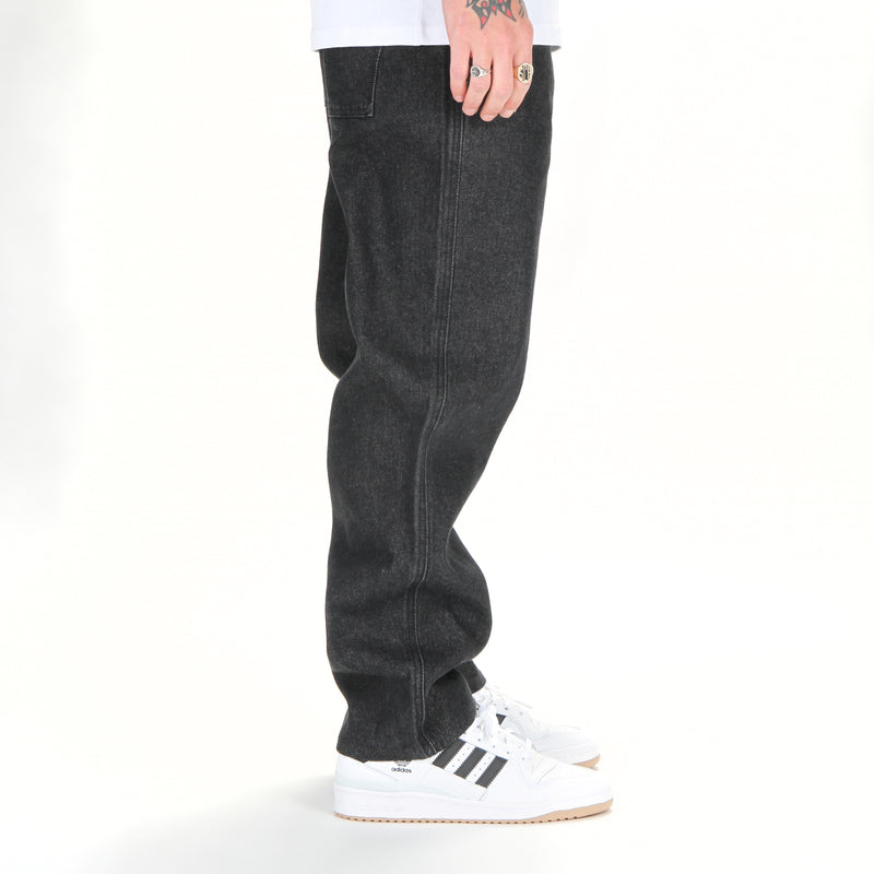Dime Relaxed Denim Pants Black Washed