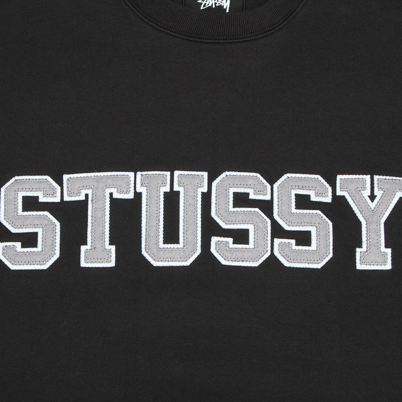 Stussy Relaxed Oversized Crew Black