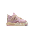 Toddler low-top sneakers in pastel pink with lace-up and mesh panel detail
