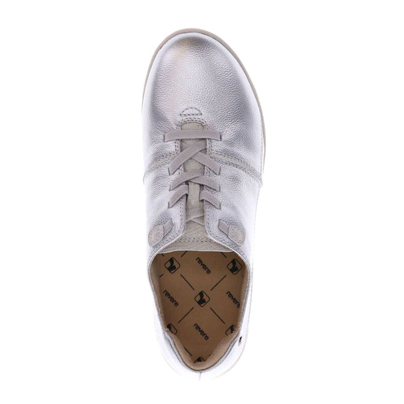 Revere Crete Stretch Lace Sneaker (Women) - Pearl/Oyster Lizard Dress-Casual - Lace Ups - The Heel Shoe Fitters
