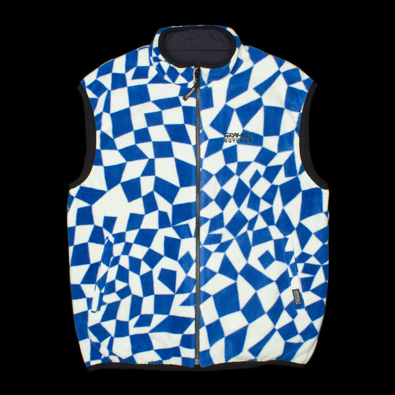 Gramicci Reversible Vest Blue Check