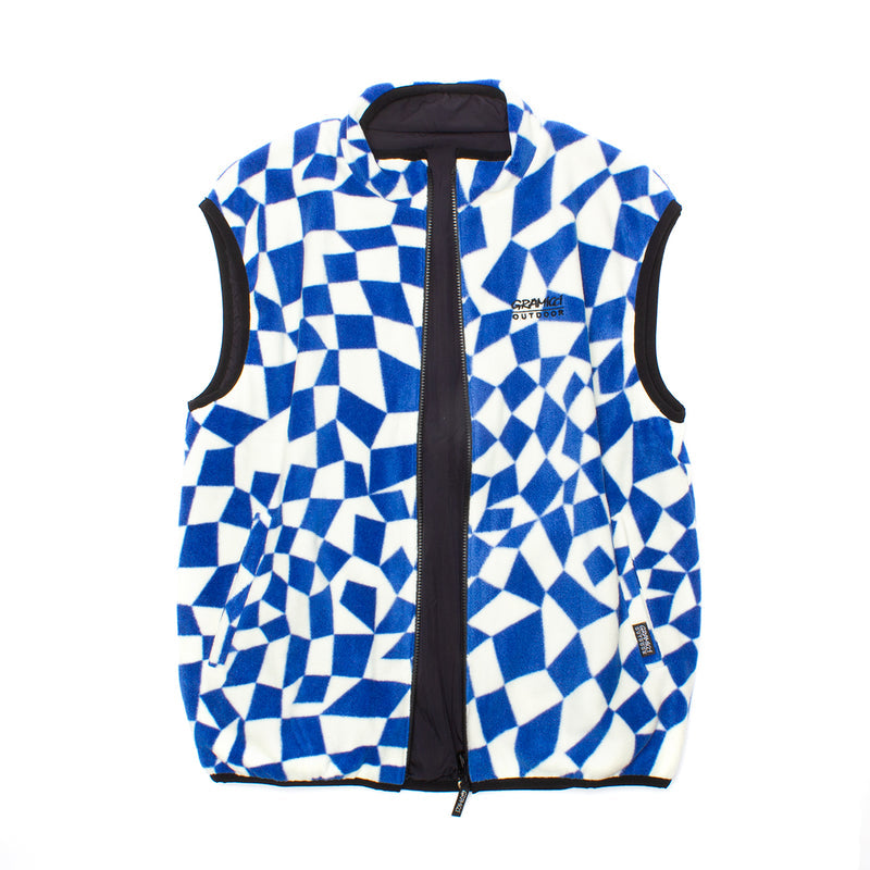 Gramicci Reversible Vest Blue Check