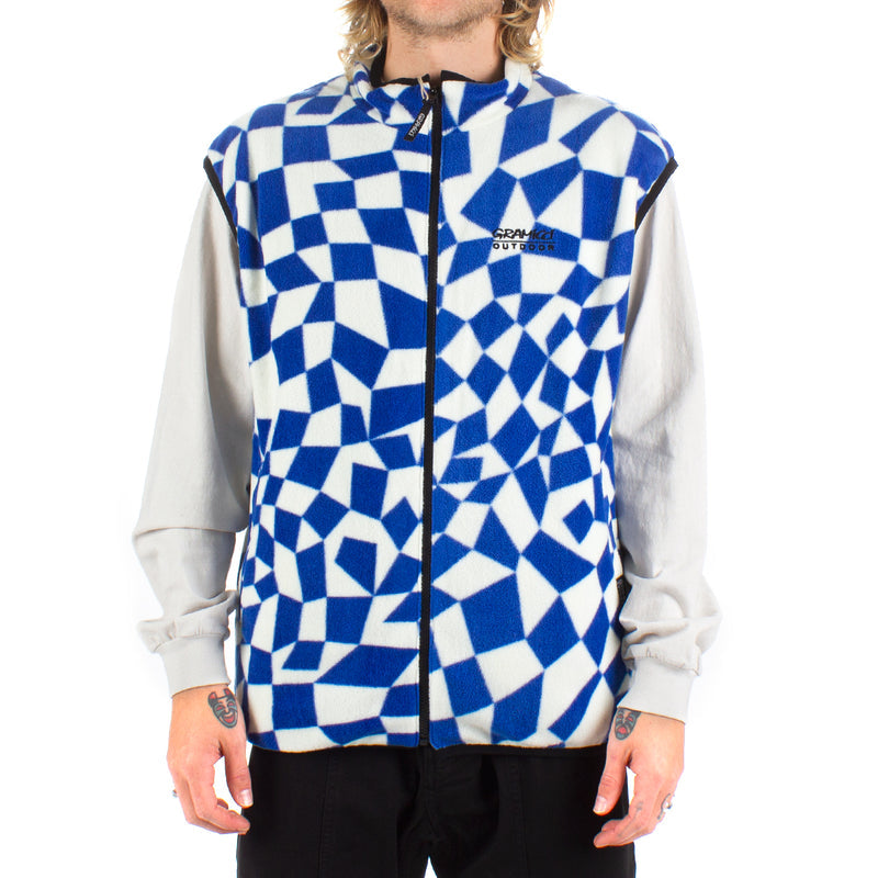 Gramicci Reversible Vest Blue Check