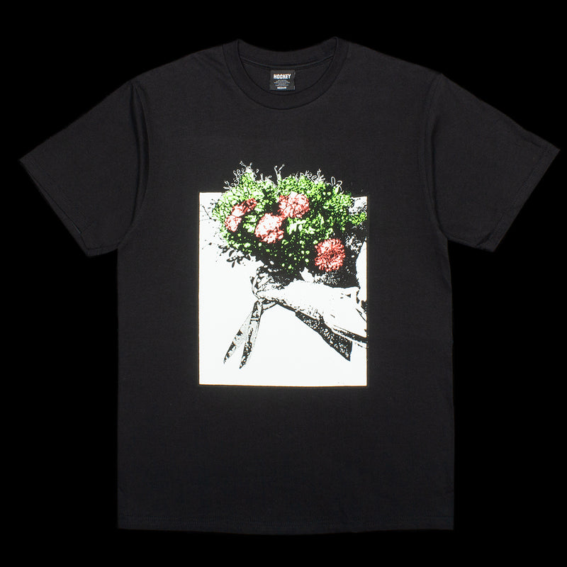 Hockey Roses T-Shirt Color : Black