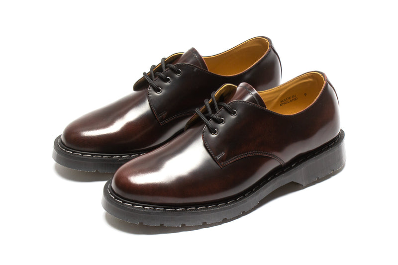 Solovair | Rub-Off Gibson Shoe Style # S3-995-BUR-G Color : Burgundy