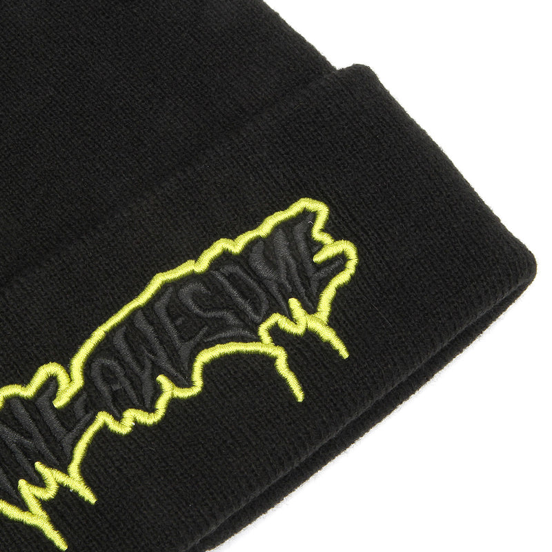Fucking Awesome Running Logo Cuff Beanie Black