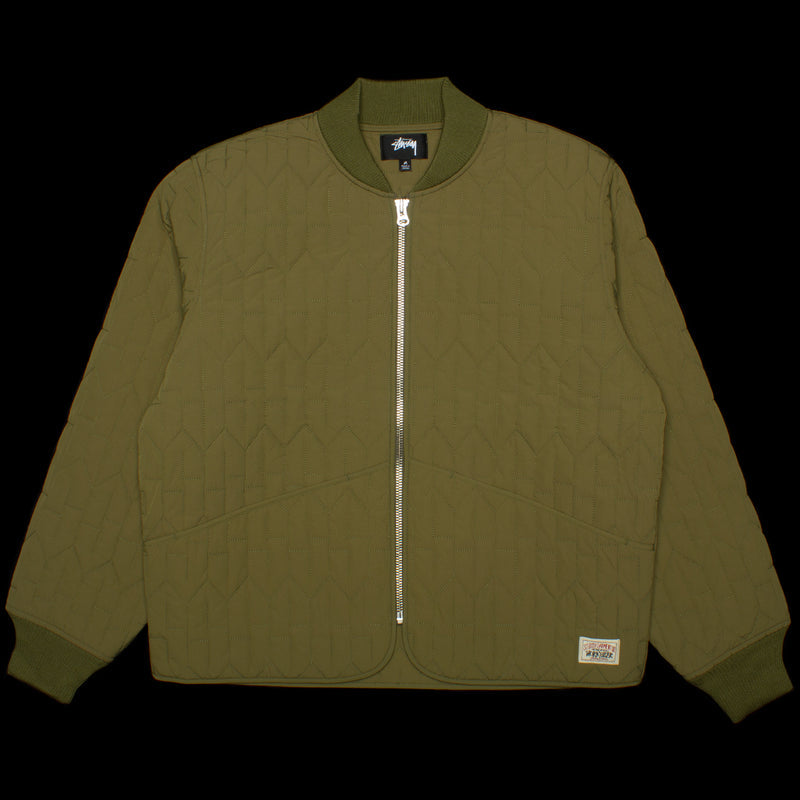 Stussy S Quilted Liner Jacket  Olive