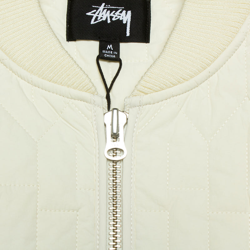 Stussy S Quilted Liner Jacket Cream  Edit alt text