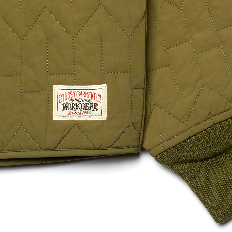 Stussy S Quilted Liner Jacket  Olive