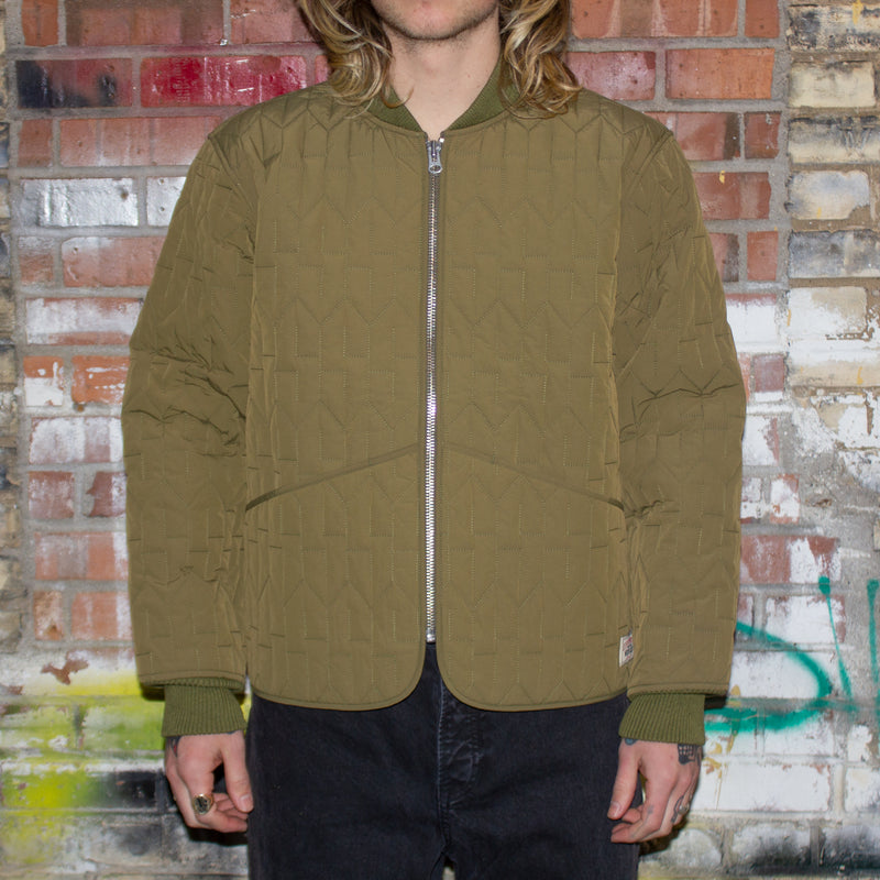 Stussy S Quilted Liner Jacket  Olive